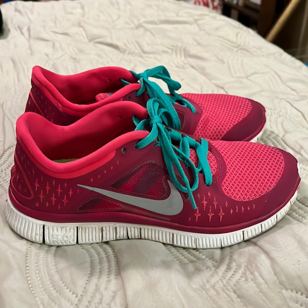 Nike Hot Pink Running Shoes, Size 7.5
